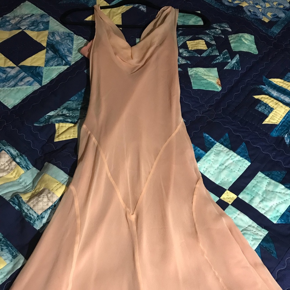 Beautiful Blush Raw Silk Dress